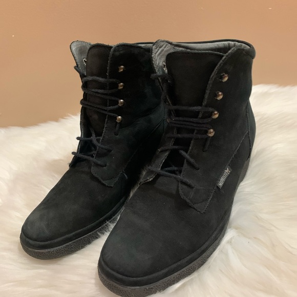 Mephisto Women’s Black Suede Ankle Boots Size 7 - Picture 2 of 11